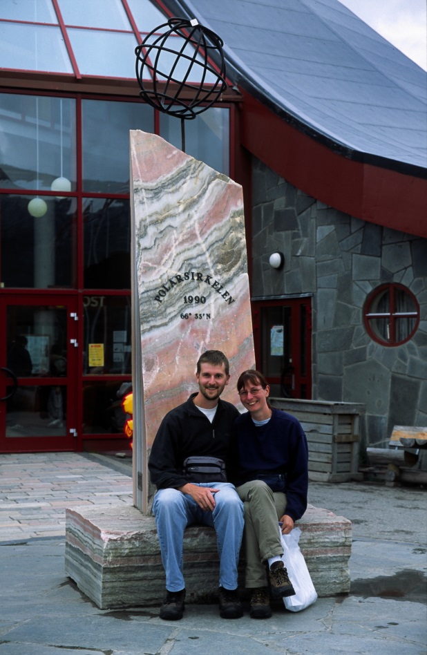 Sibylle und Hage am Polarkreis