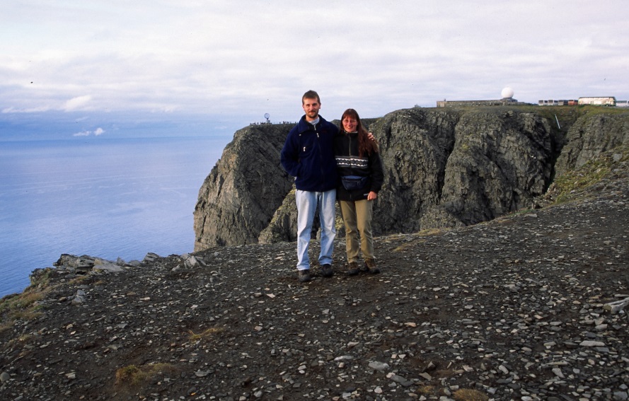 Sibylle und Hage am Nordkap