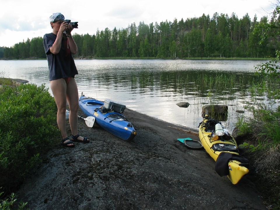 Sibylle fotografiert mit der EOS
